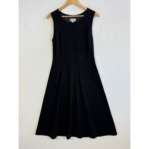 Yasmine Rama Dress Women Medium Black‎ Wool Knit Blend Sleeveless Minimalist
